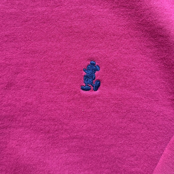 VTG 90’s Disney Mickey Mouse Maroon Crewneck Sweatshirt Mens Size. L - Picture 6 of 6